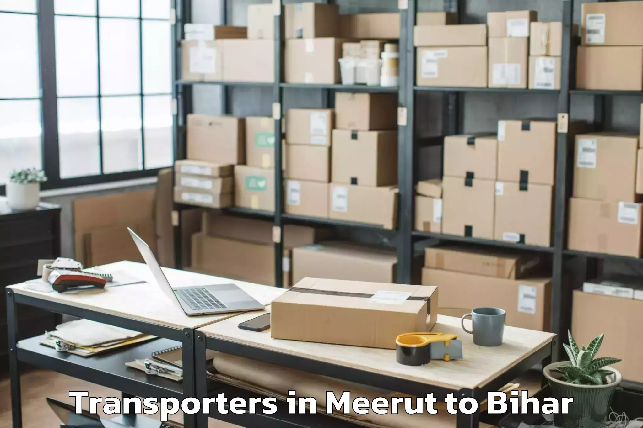 Easy Meerut to Garkha Transporters Booking